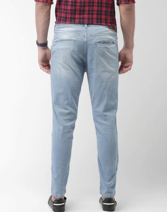 Men blue smooth jean